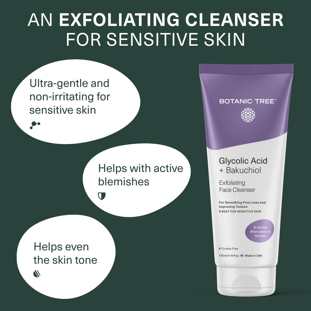 Texture mousse légère du Botanic Tree Bakuchiol-Glycolic Face Wash