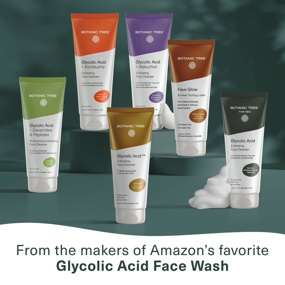 Nettoyage et tonifiant doux possibles avec Botanic Tree Bakuchiol-Glycolic Face Wash
