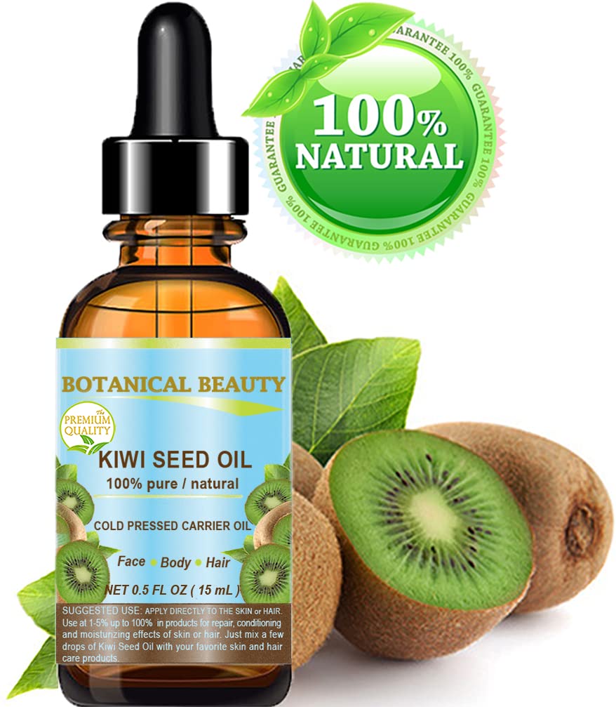 Botanical Beauty Kiwi Seed Oil dropper for easy topical application