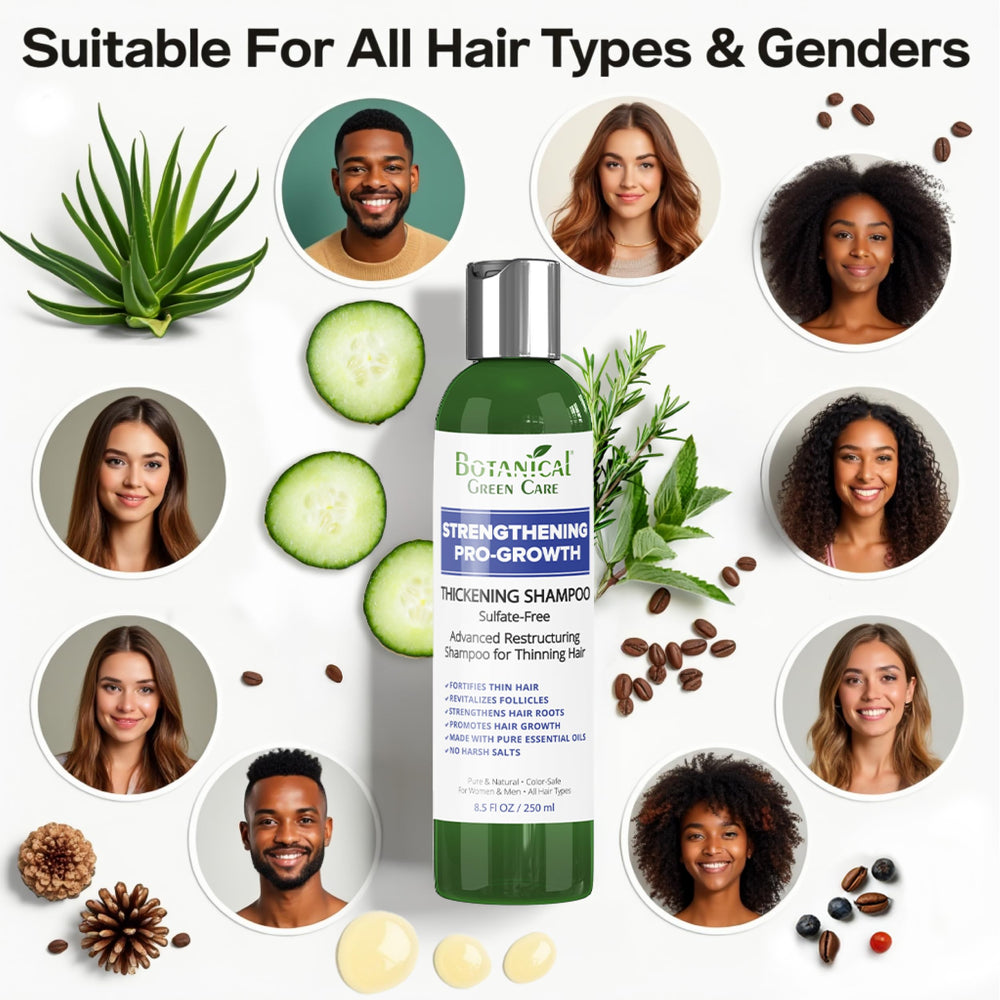 Botanical Green Care ProGrowth — cheveux-volume-renforce: aspect plus dense après chaque lavage.