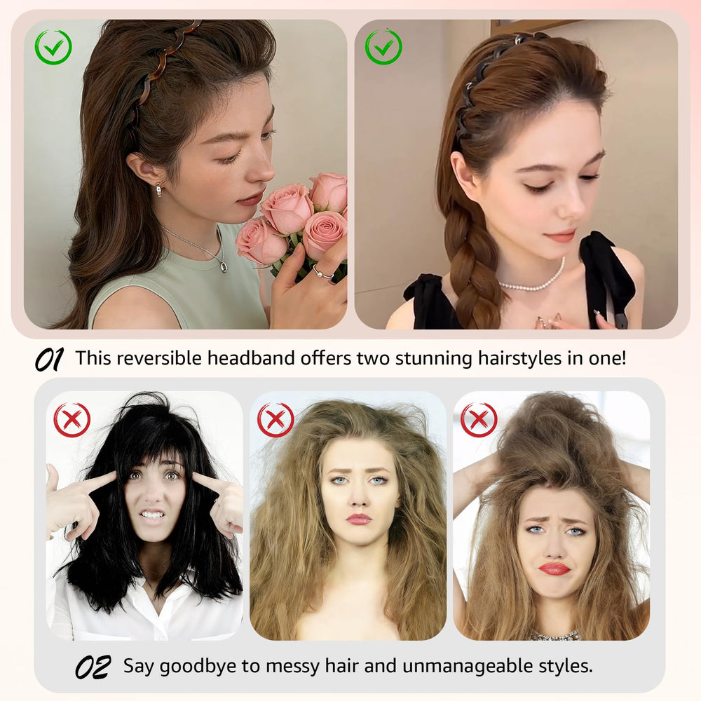 Botanikind bandeau haut-crâne coréen noir, volume rapide et coiffure fluffy.