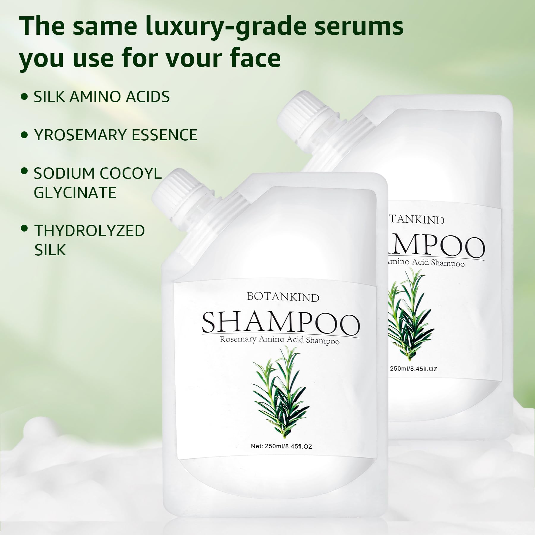 Botanikind Shampoing pack double : Deux flacons pratiques pour une routine régulière.
