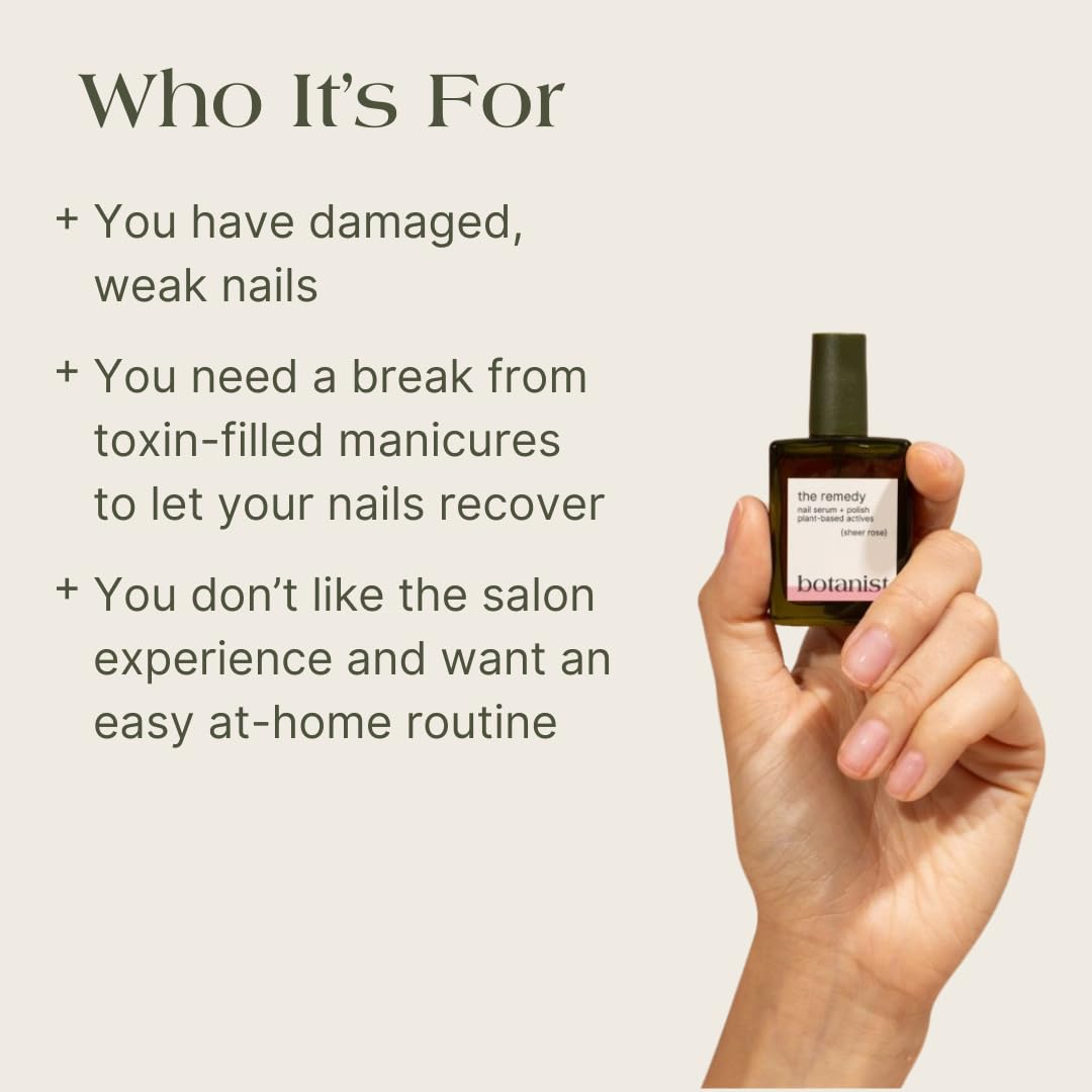 Botanist Nails Remedy ingrédients: squalène et huile d’olive.