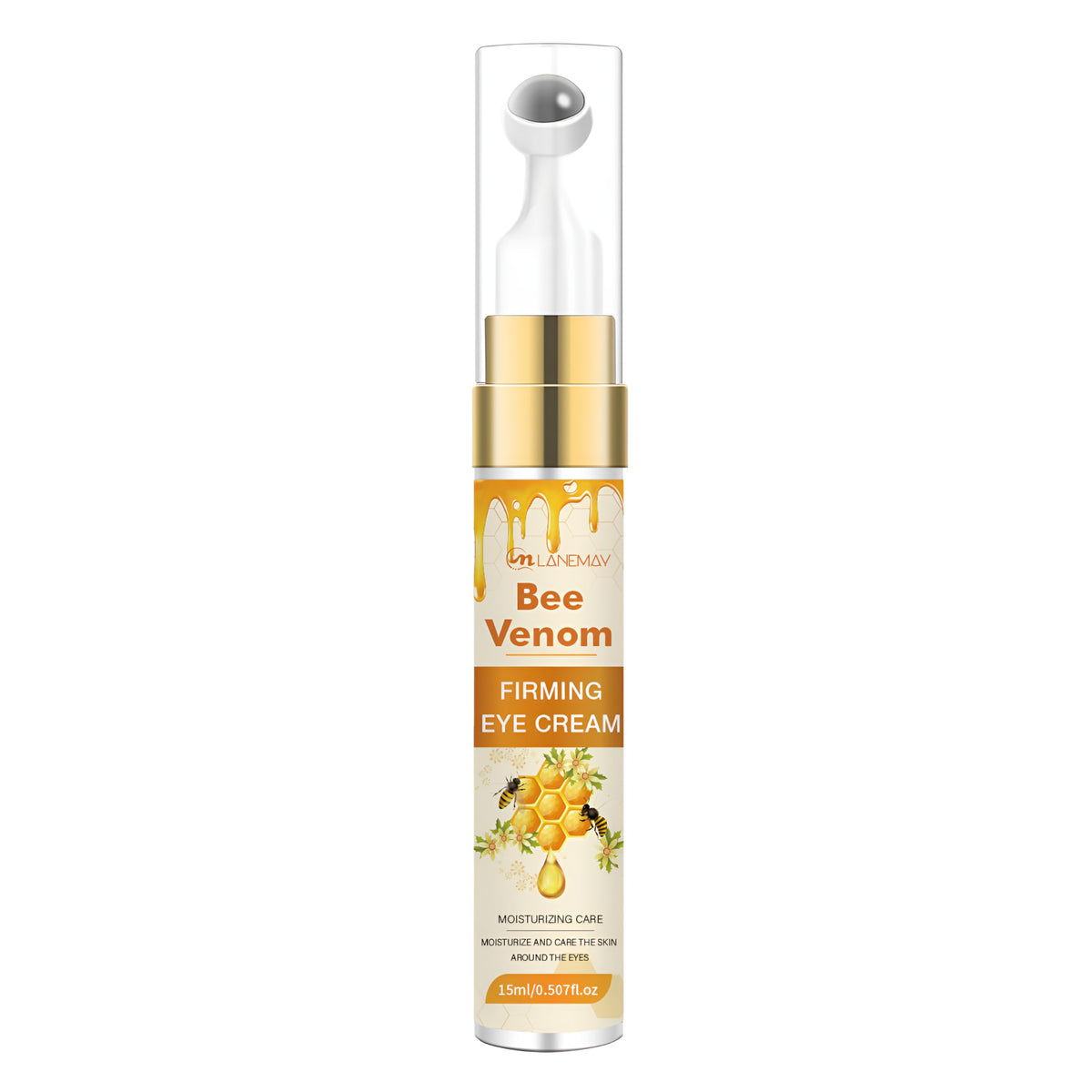 Botox abeille venin crème anti-rides en pot, texture riche et peau ferme.