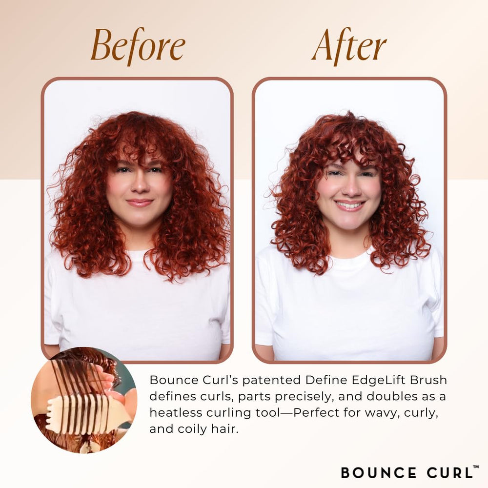 Bounce Curl base PLA et manche écologique pour une coiffure durable.