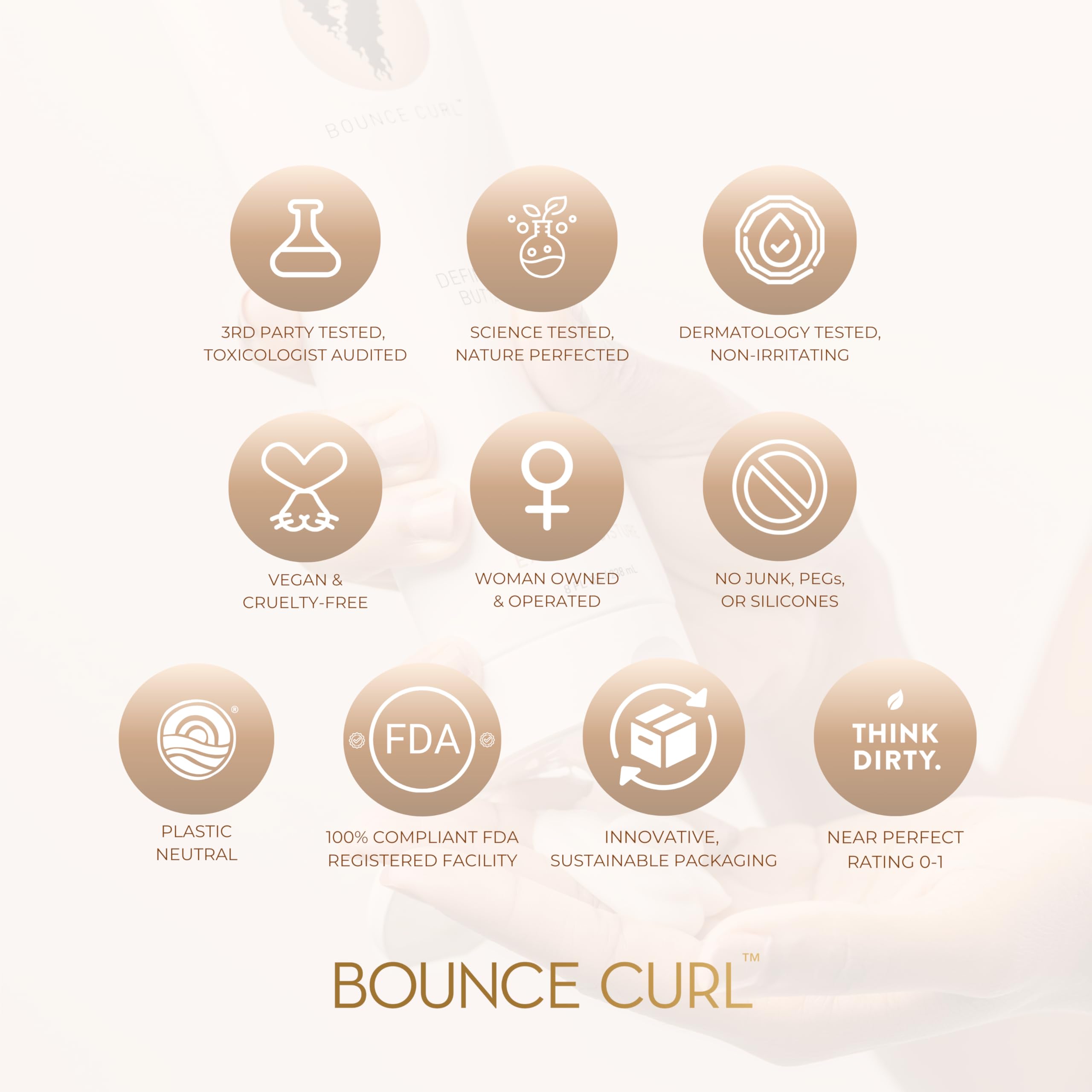 Application Bounce Curl Defining Butta sur les boucles après usage