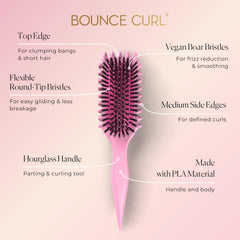 Bounce Curl EdgeLift: volume maîtrisé par l’arête supérieure adaptée.