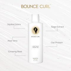 Bounce Curl Light Hold Creme Gel — hydratation grâce à l’aloe et extraits botaniques.
