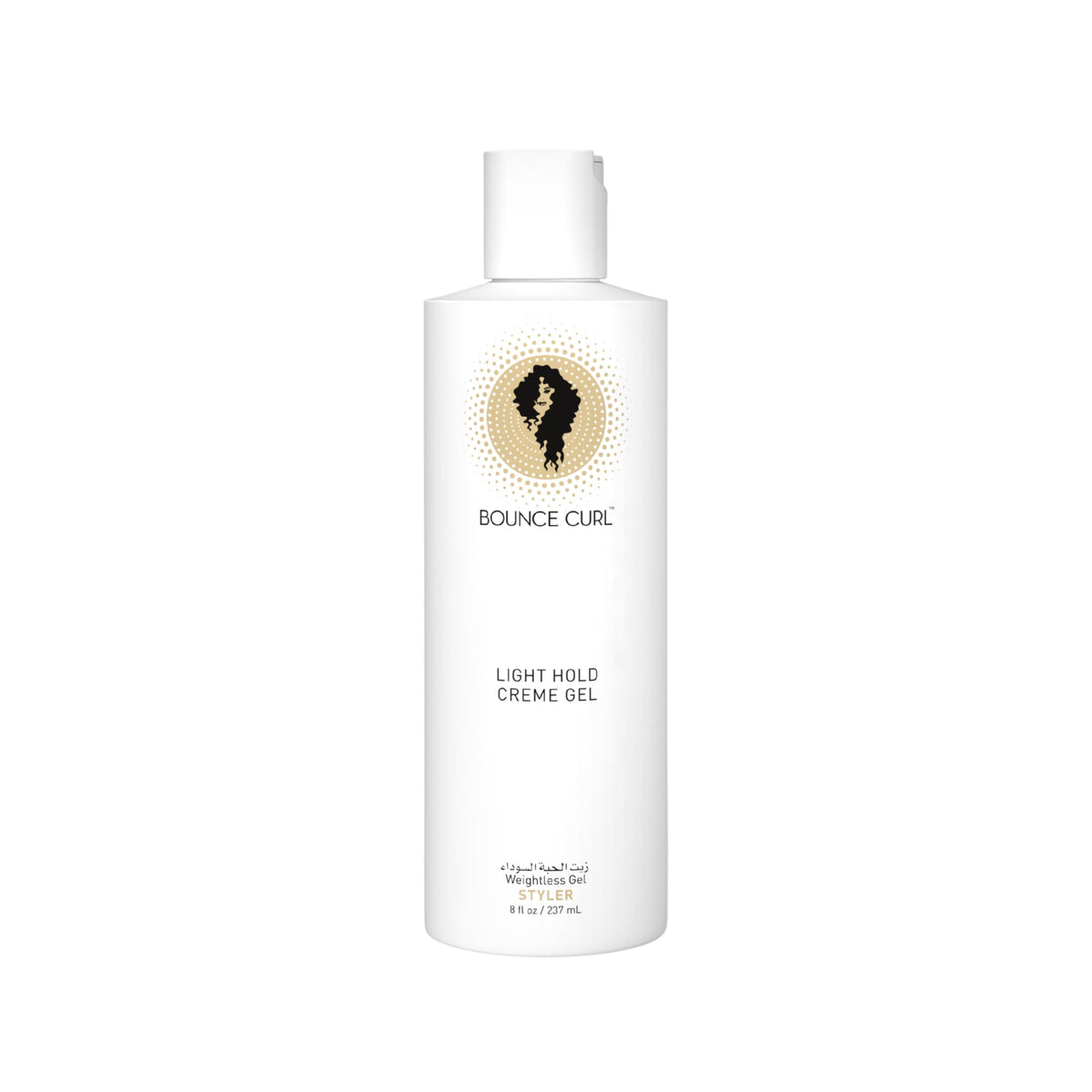 Bounce Curl Light Hold Creme Gel — bouteille 237 ml, définition légère pour boucles.
