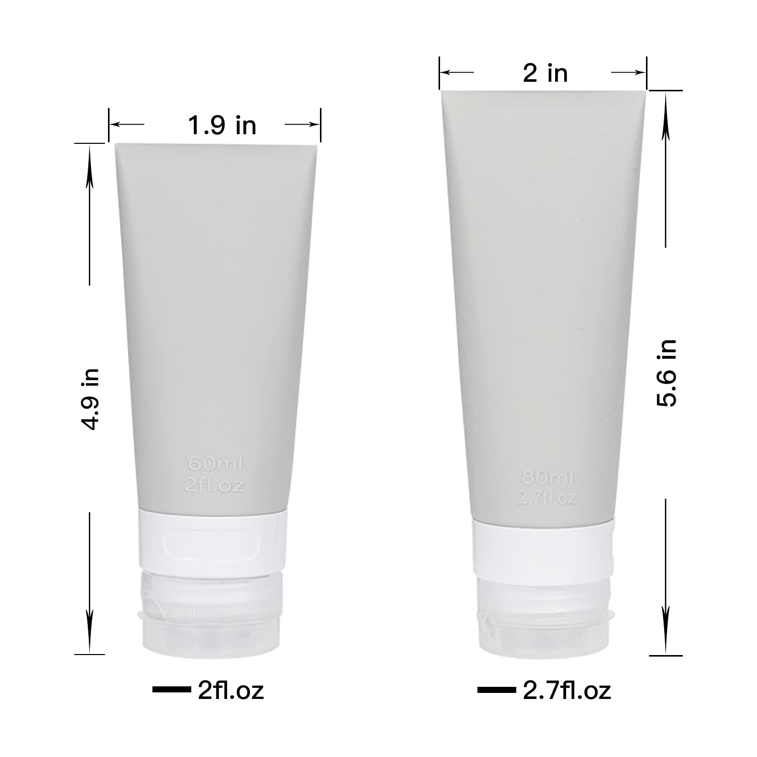 Bouti1583 bouteille voyage silicone vert 80 ml, légère et pratique.