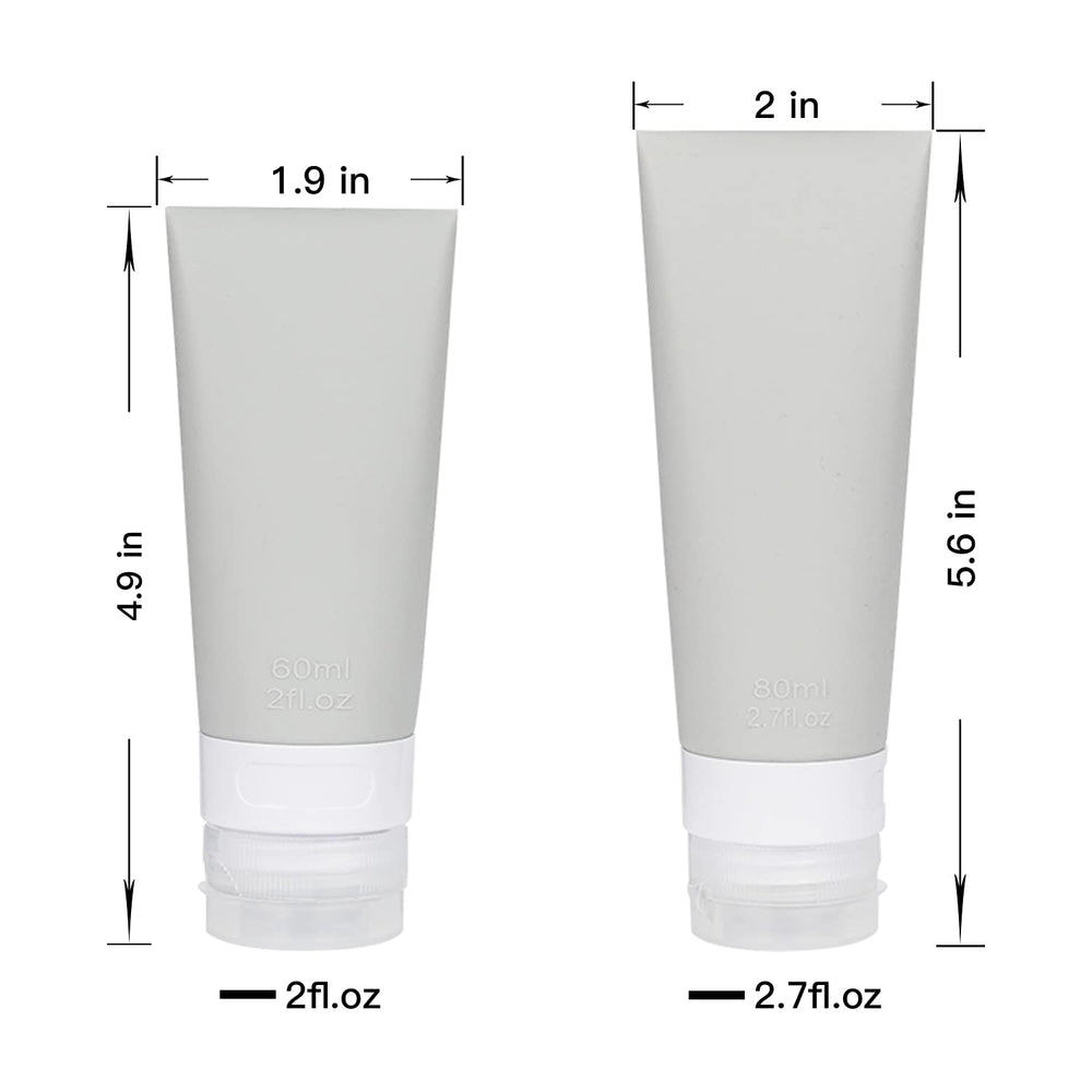 Bouti1583 bouteille voyage silicone vert 80 ml, légère et pratique.