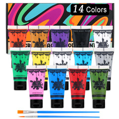 Bowitzki palette 14 couleurs - maquillage visage et corps polyvalent et durable