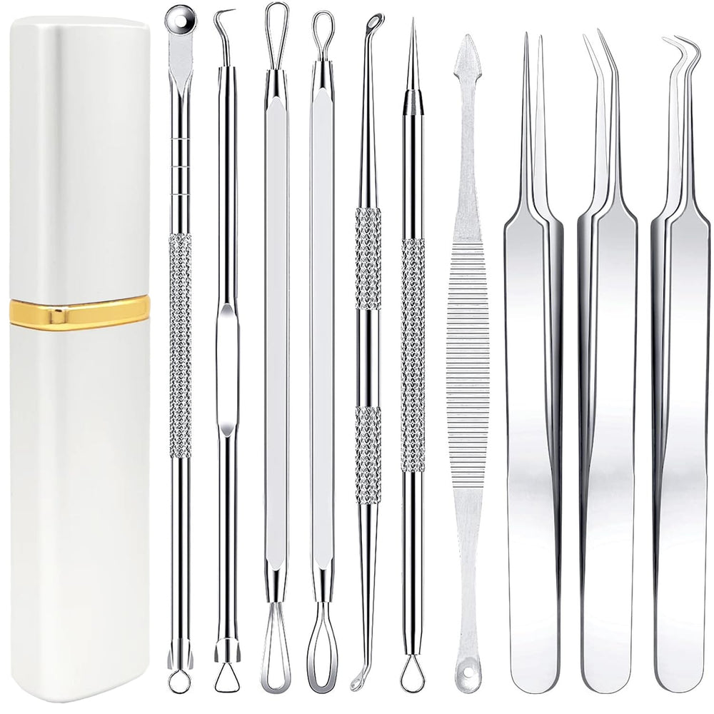 Boxoyx kit-outils pince-extracteur-comedons, extraction précise des points noirs.