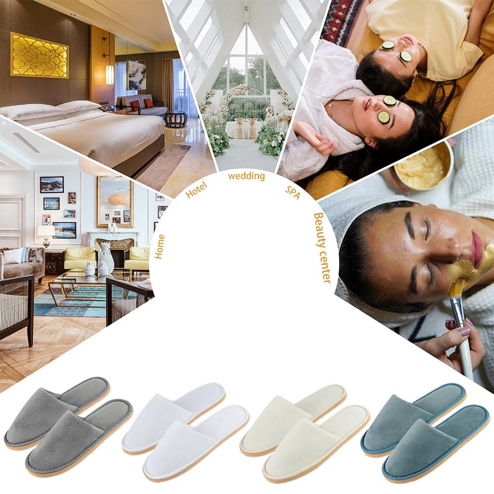 BoxSkivra chaussons spa velours cristal toucher doux et confort luxueux.