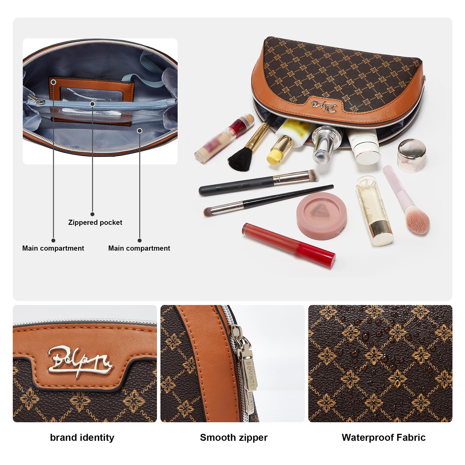 BOYATU cuir vegan motif refine pour un aspect soigné.