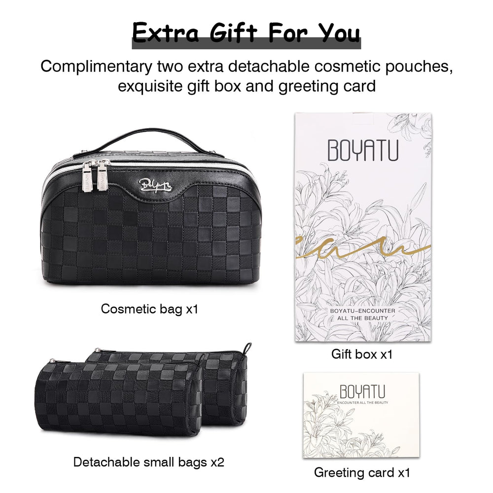 BOYATU trousse voyage emballage cadeau élégant et soigné.