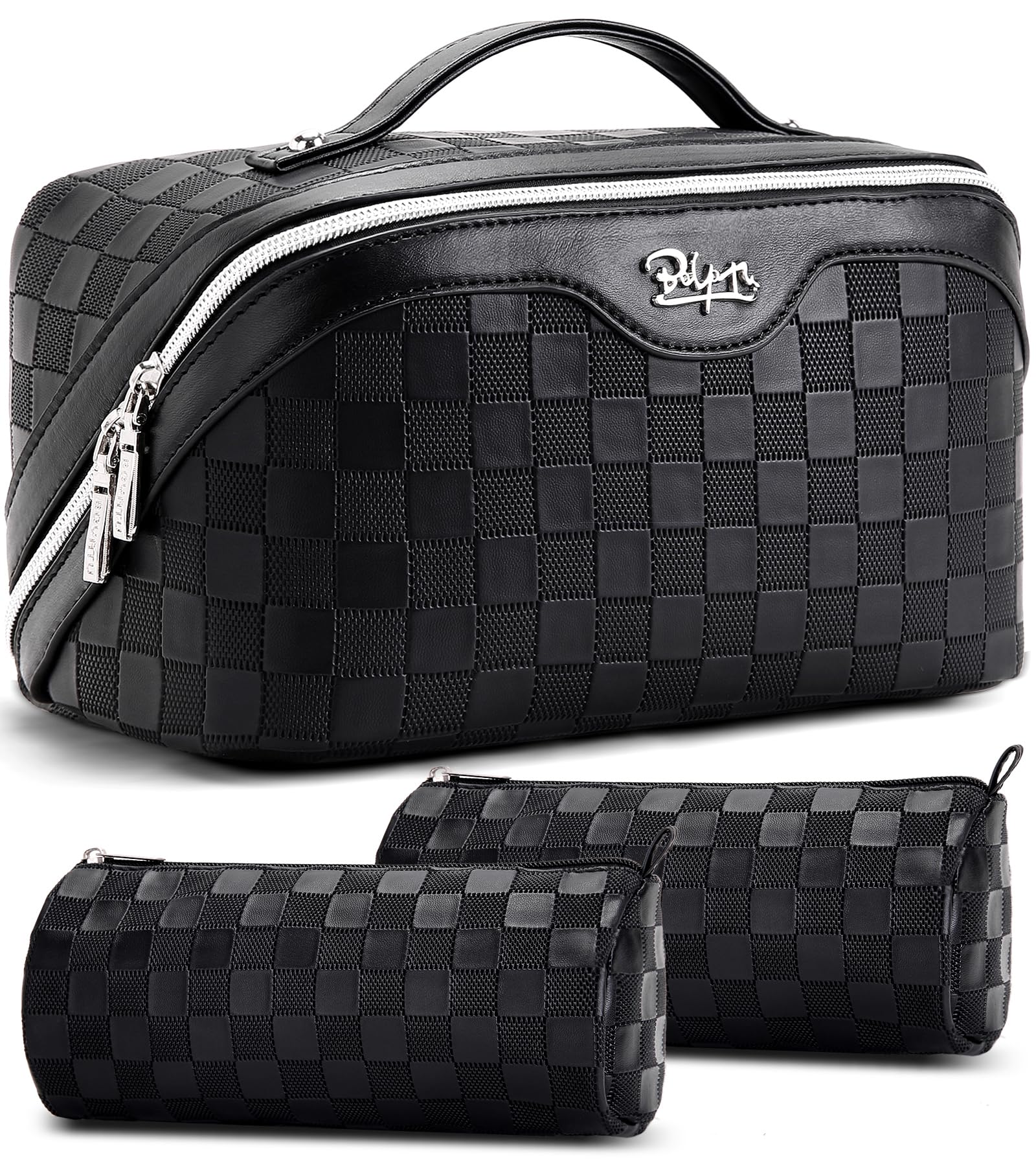 BOYATU trousse maquillage voyage ouverte, rangement rapide des produits essentiels.