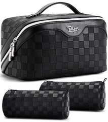 BOYATU trousse maquillage voyage ouverte, rangement rapide des produits essentiels.