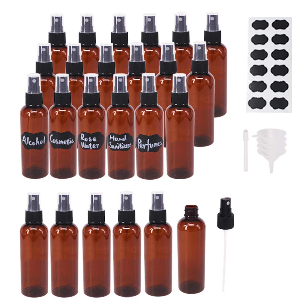 BPFY flacon ambré 2 oz avec pompe, idéal pour huiles essentielles en voyage
