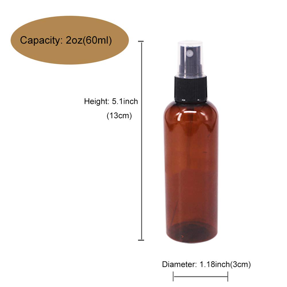 BPFY flacon ambré 60 ml avec pulvérisateur, protection lumière et usage quotidien