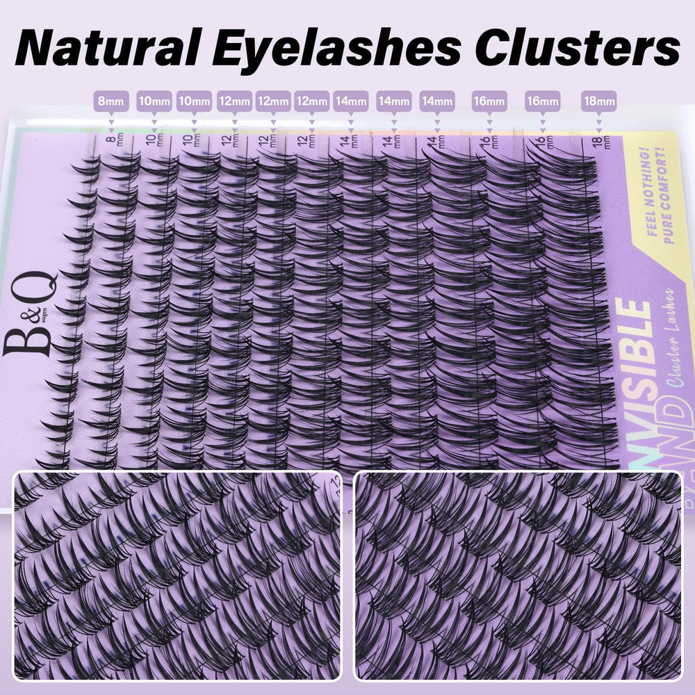B&Qaugen Bella Lash Clusters Kit outils DIY faciles à utiliser