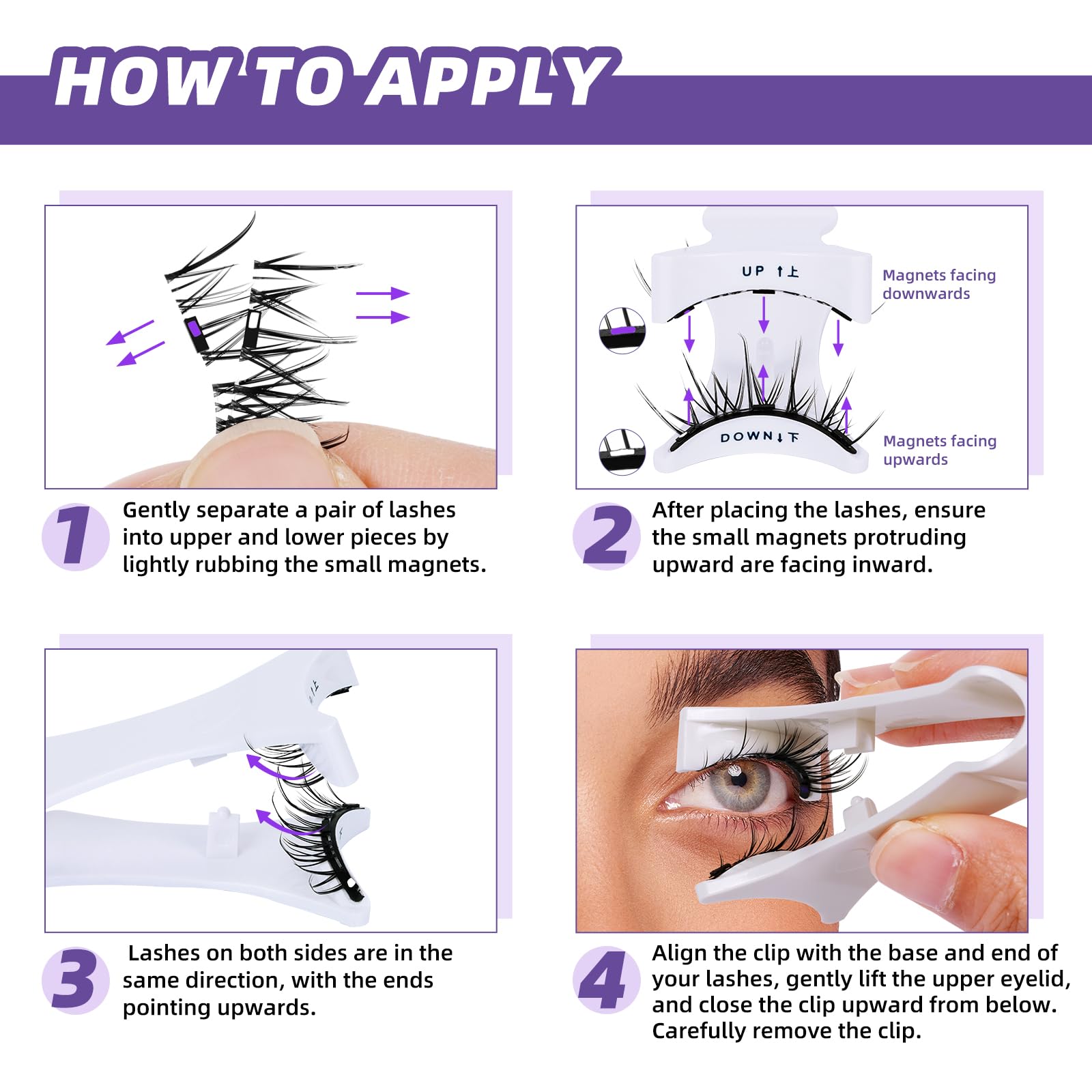 Cils B&Qaugen idéaux pour yeux sensibles sans irritation.