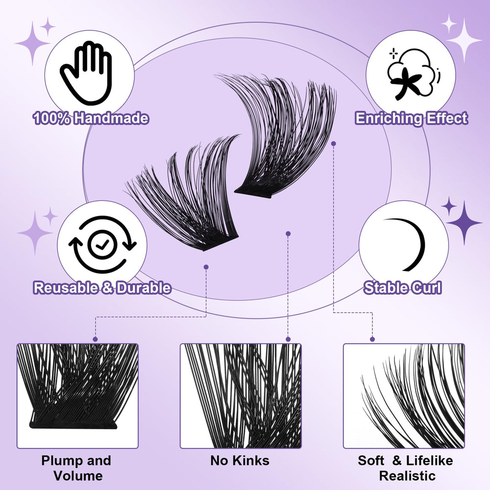 B&Qaugen extensions cils D Curl, formes audacieuses et durables.