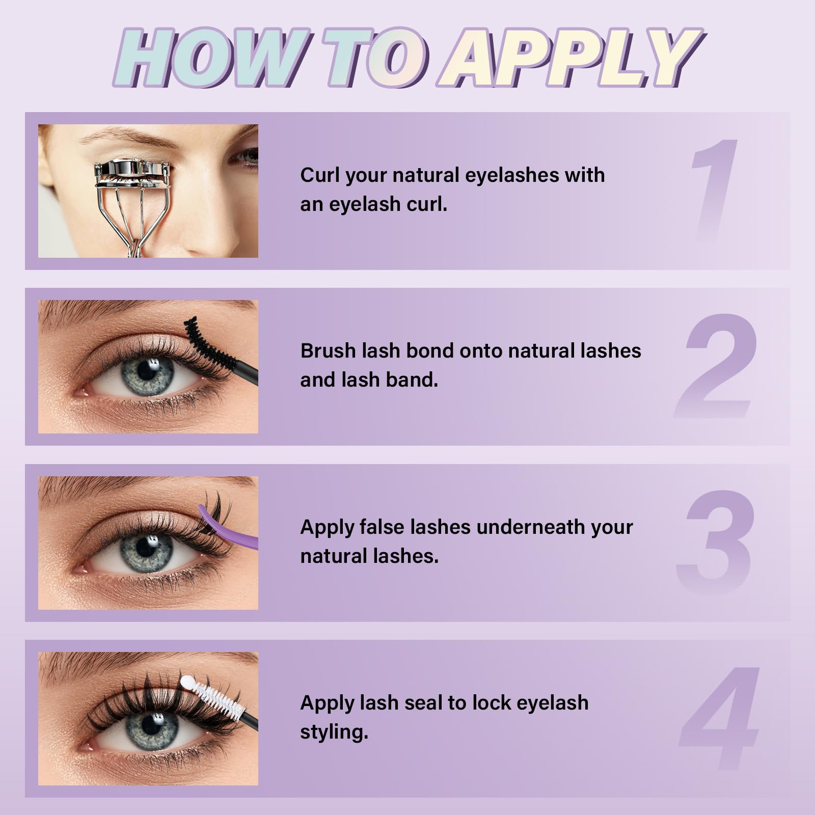 B&Qaugen Fairy Lash Clusters durables 3 à 4 jours avec soin.