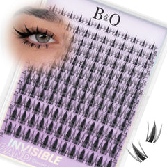 B&Qaugen Fairy Lash Clusters dans l’étui, 144 pièces, pratique et réutilisable.