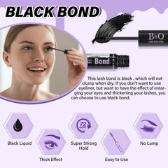 B&Qaugen liant scellant cils noir pour un regard intense