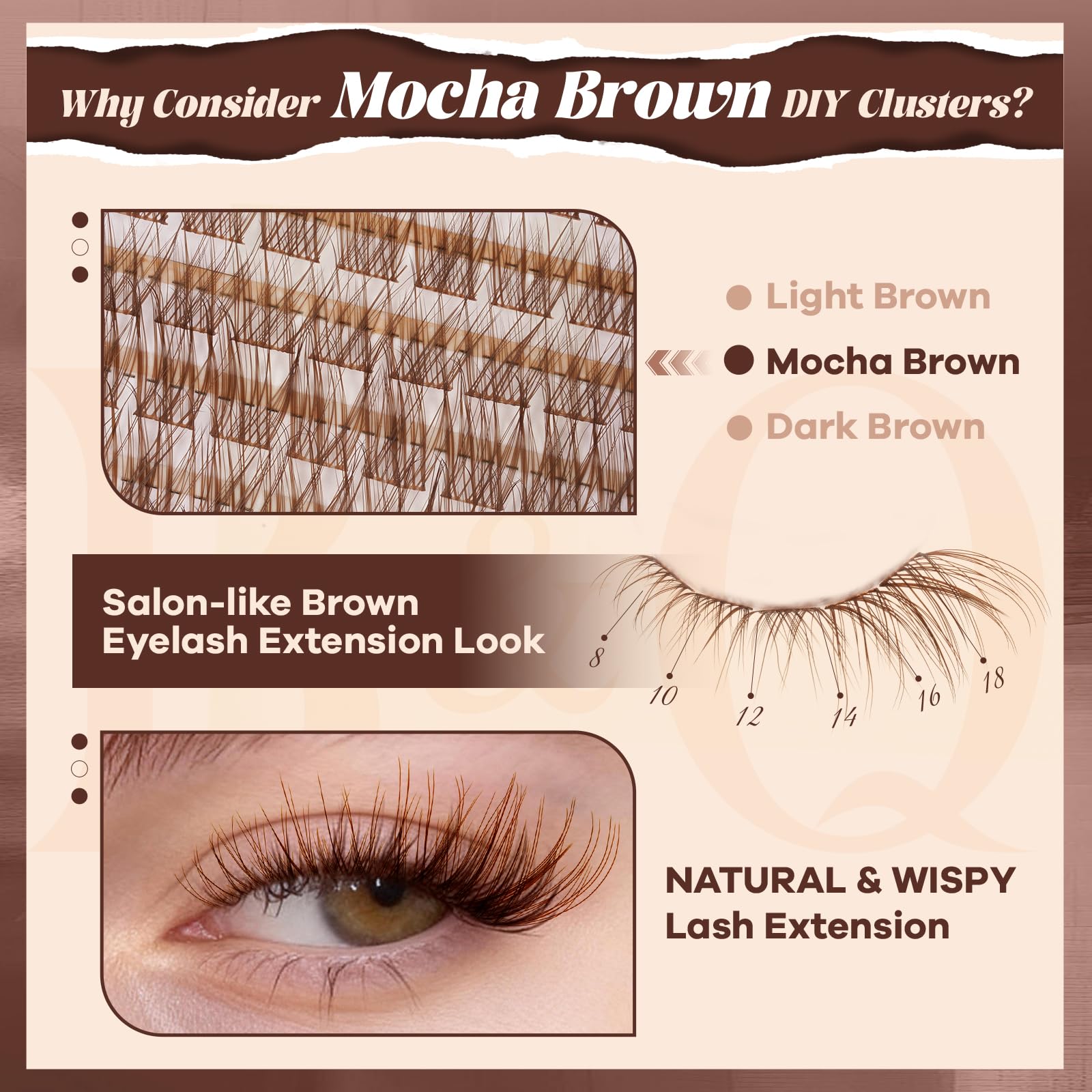 B&Qaugen MochaLash 03 confort léger toute la journée