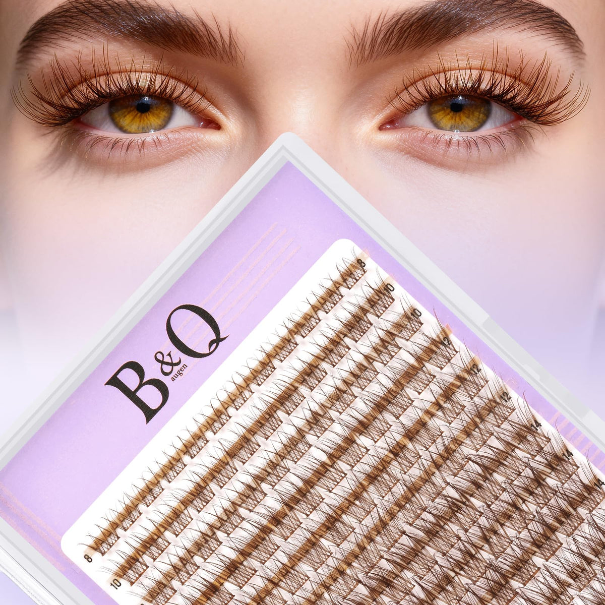 B&Qaugen MochaLash 03 emballage cils bruns, prêt pour un look naturel