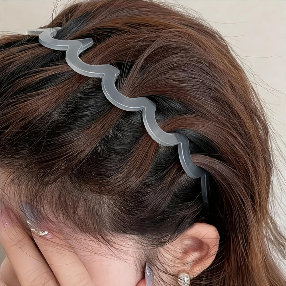 BQMSVE soutien-cheveux anti-glisse noir: pratique en sport et déplacements.