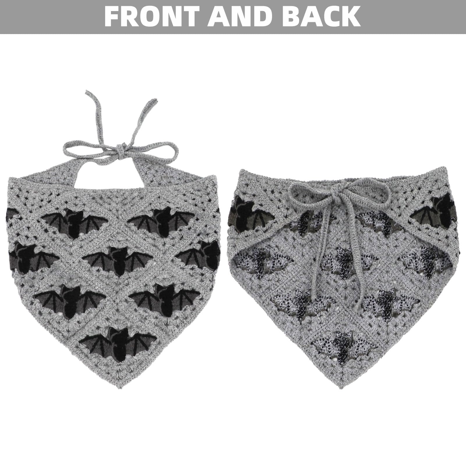 BQSAZHYJ bandana croché gothique, style rétro et moderne pour un style unique.