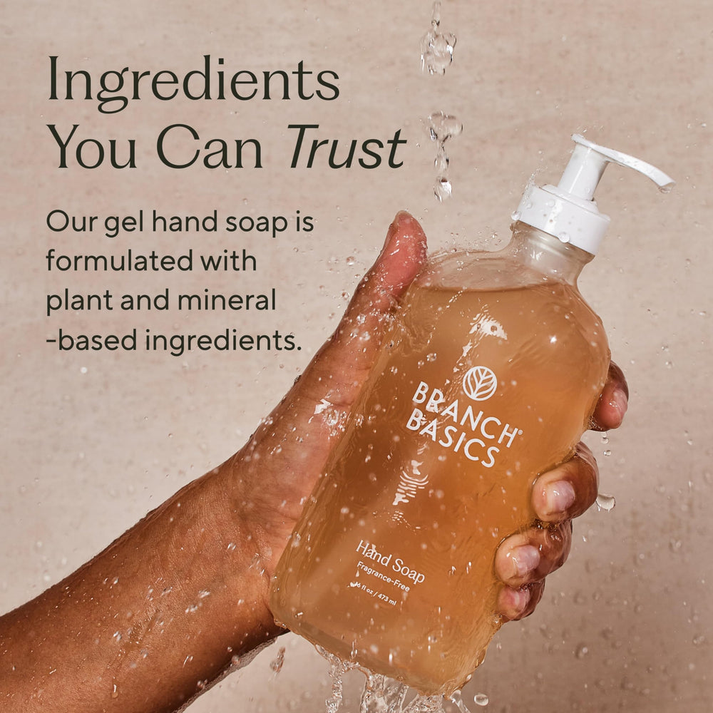 Branch Basics Gel Mains sans parfum, formule sûre pour la famille et les peaux sensibles