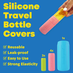 Brandly Goods etui silicone voyage large: parfait pour liquides plus volumineux lors des déplacements.