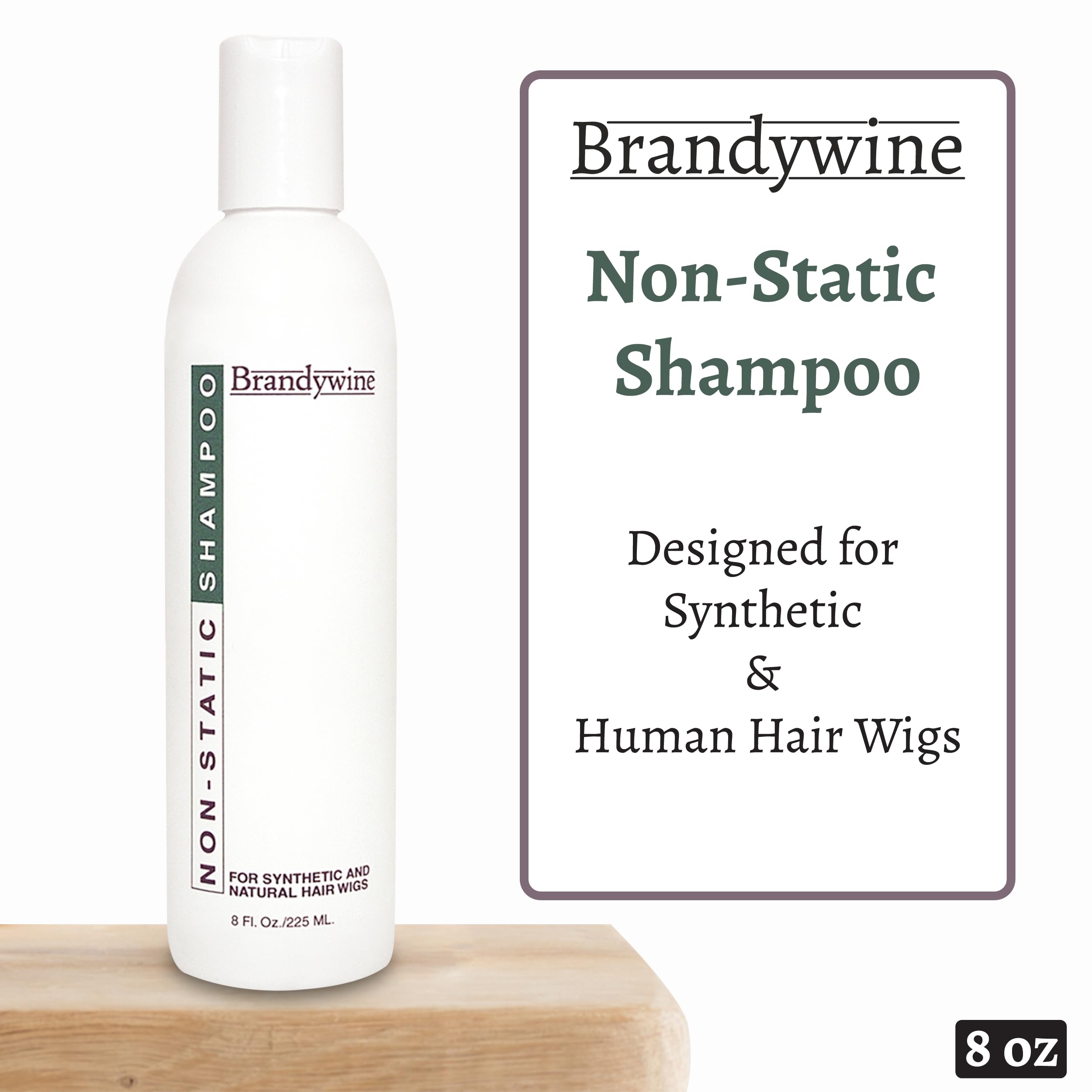 Brandywine Shampoing pour perruques synthétiques nettoie sans abîmer les fibres