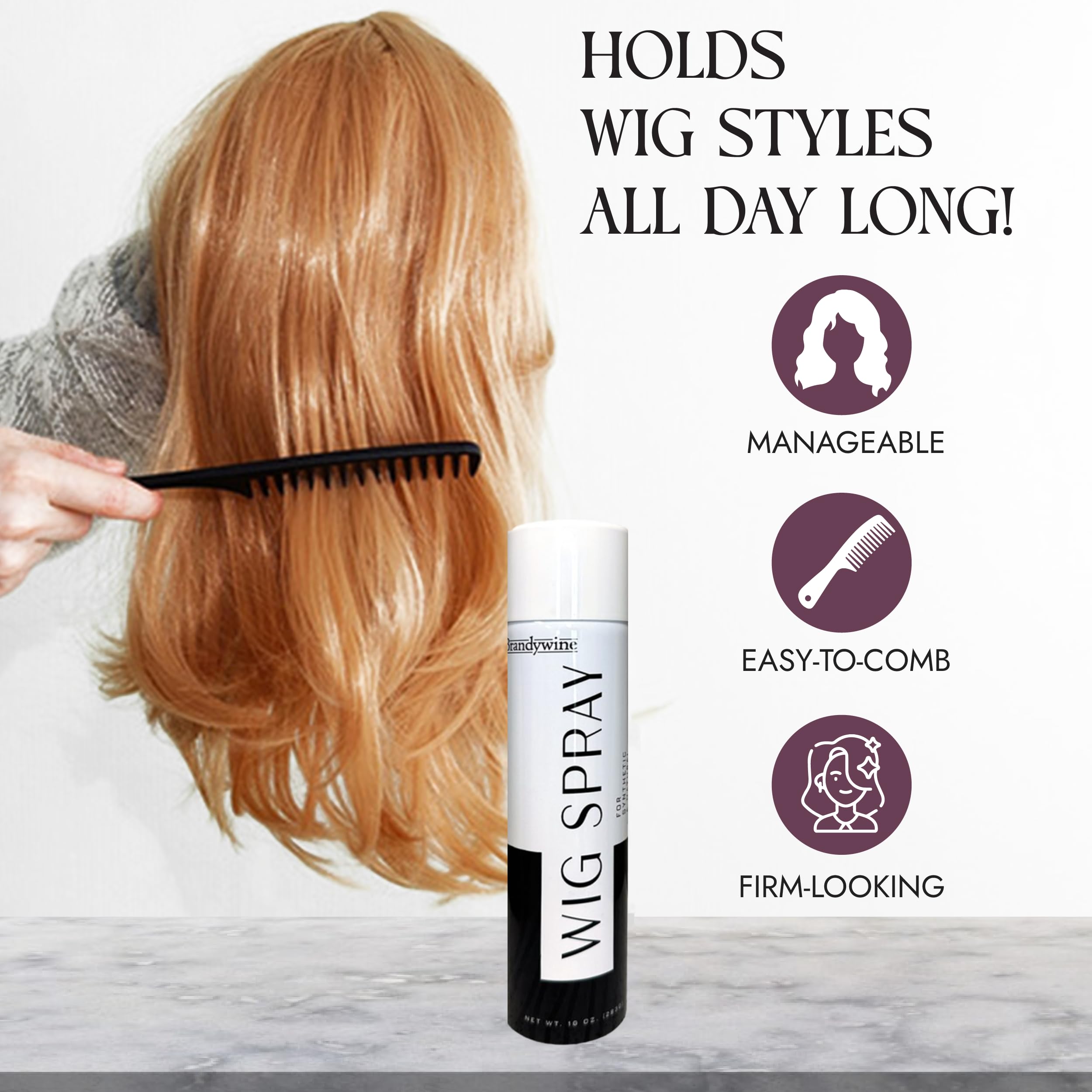 Brandywine Wig Spray – utilisation sur perruques naturelles