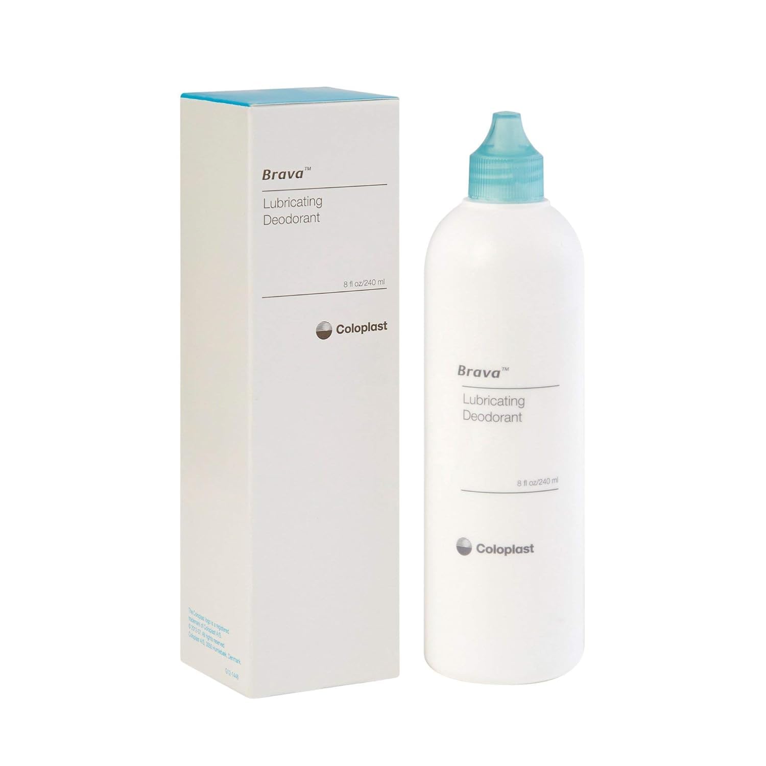 Brava Ostomy Déodorant Lubrifiant, bouteille 12061, neutralise les odeurs du sac d’ostomie.