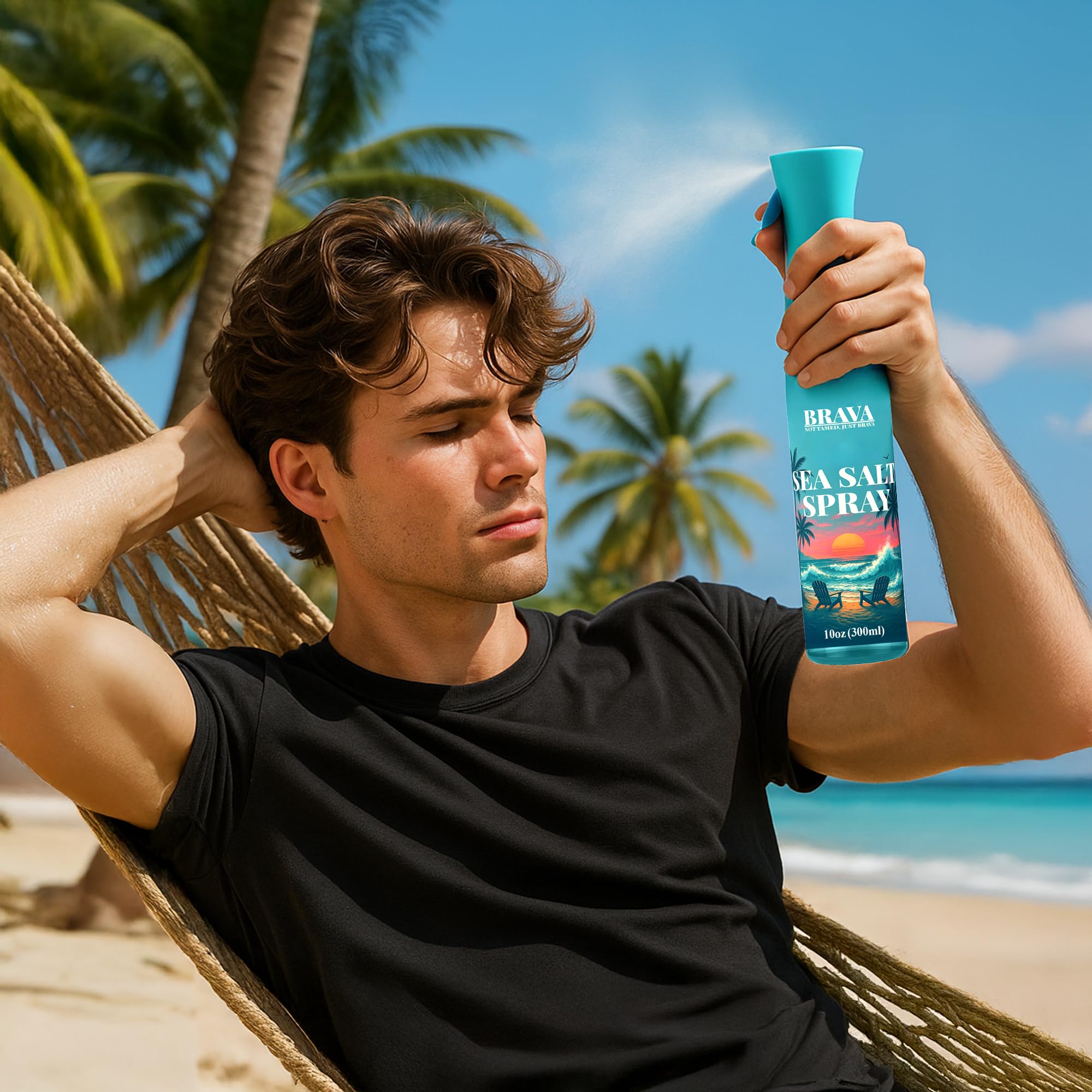 BRAVA Sea Salt Spray – parfum frais océanique pour une sensation plage.