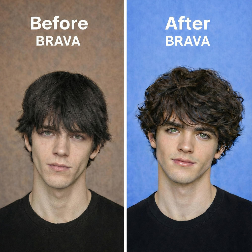 BRAVA Sea Salt Spray – volume et texture naturelle sur cheveux propres.