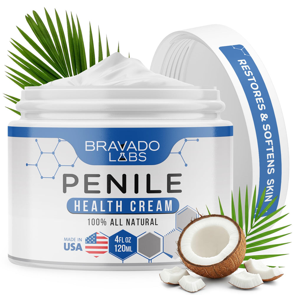 Bravado Labs Crème pénienne — bouteille, hydratation douce adaptée à la peau intime sèche