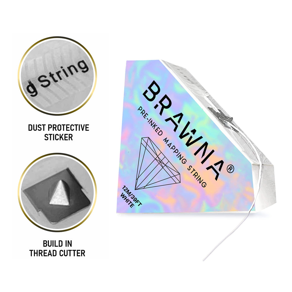 BRAWNA emballage avec cutter inclus, rangement pratique.