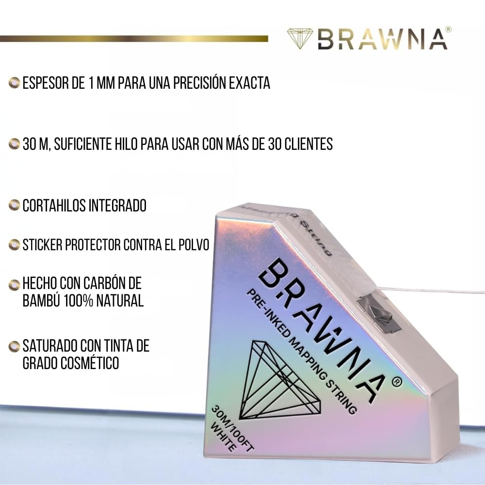 BRAWNA fil hypoallergénique, adapté au travail en salon.