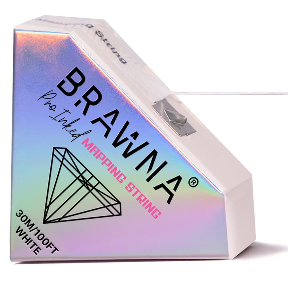 BRAWNA fil de mappage sourcils 30 m, tracé précis pour une symétrie.