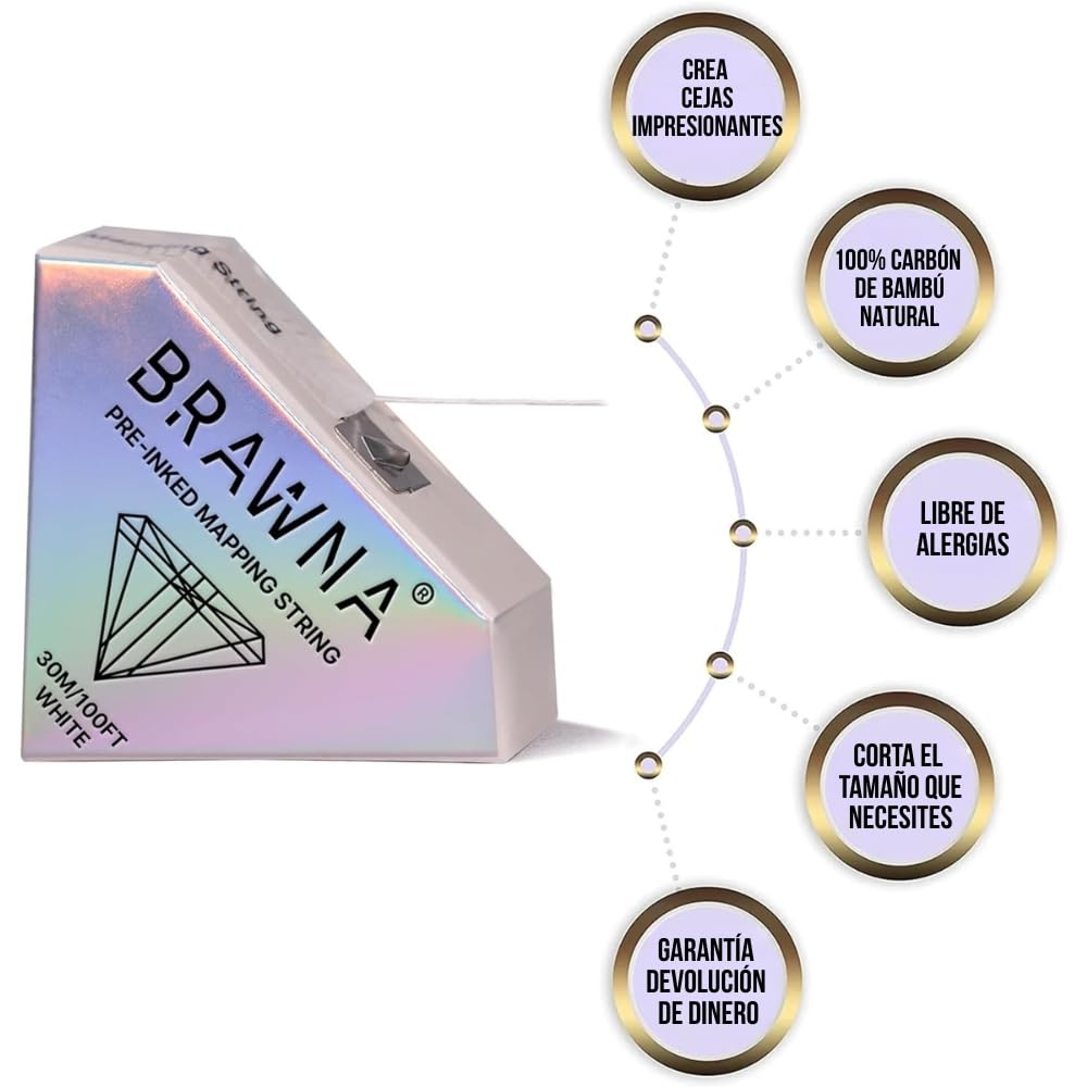 BRAWNA fil polyester sûr, traçage net et durable.