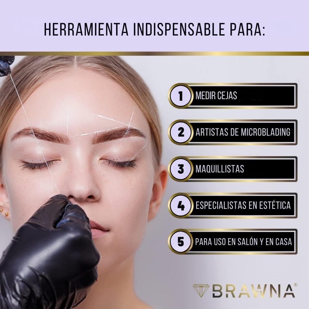 BRAWNA ligne sourcils précise grâce au fil de mappage.