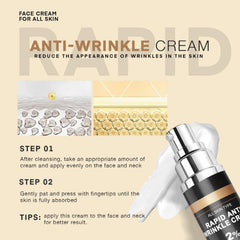 Breavo Wrinkle Cream texture rich in hyaluronic acid enhances skin hydration.