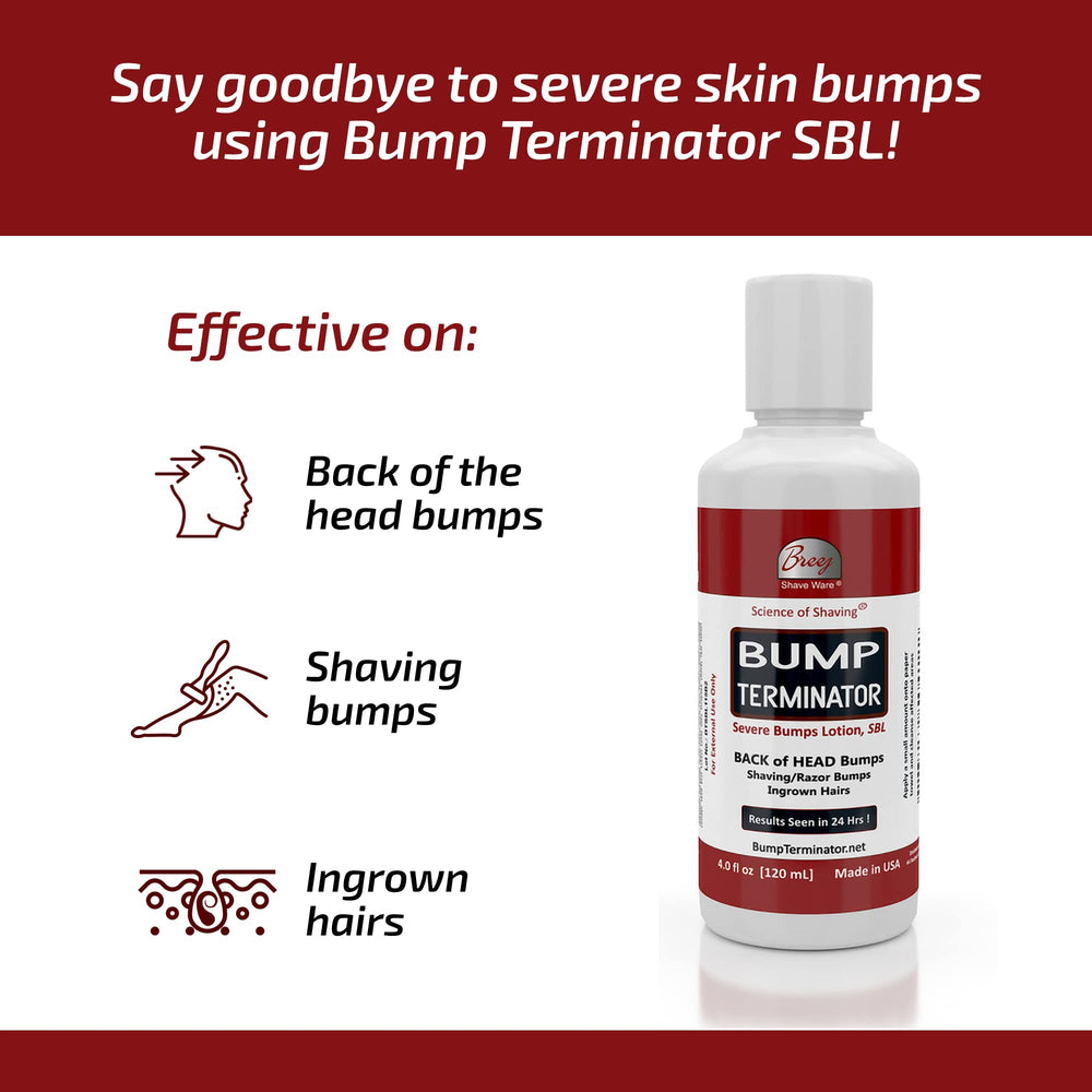 BREEJ Bump Terminator avant-après visibles sur les zones sensibles