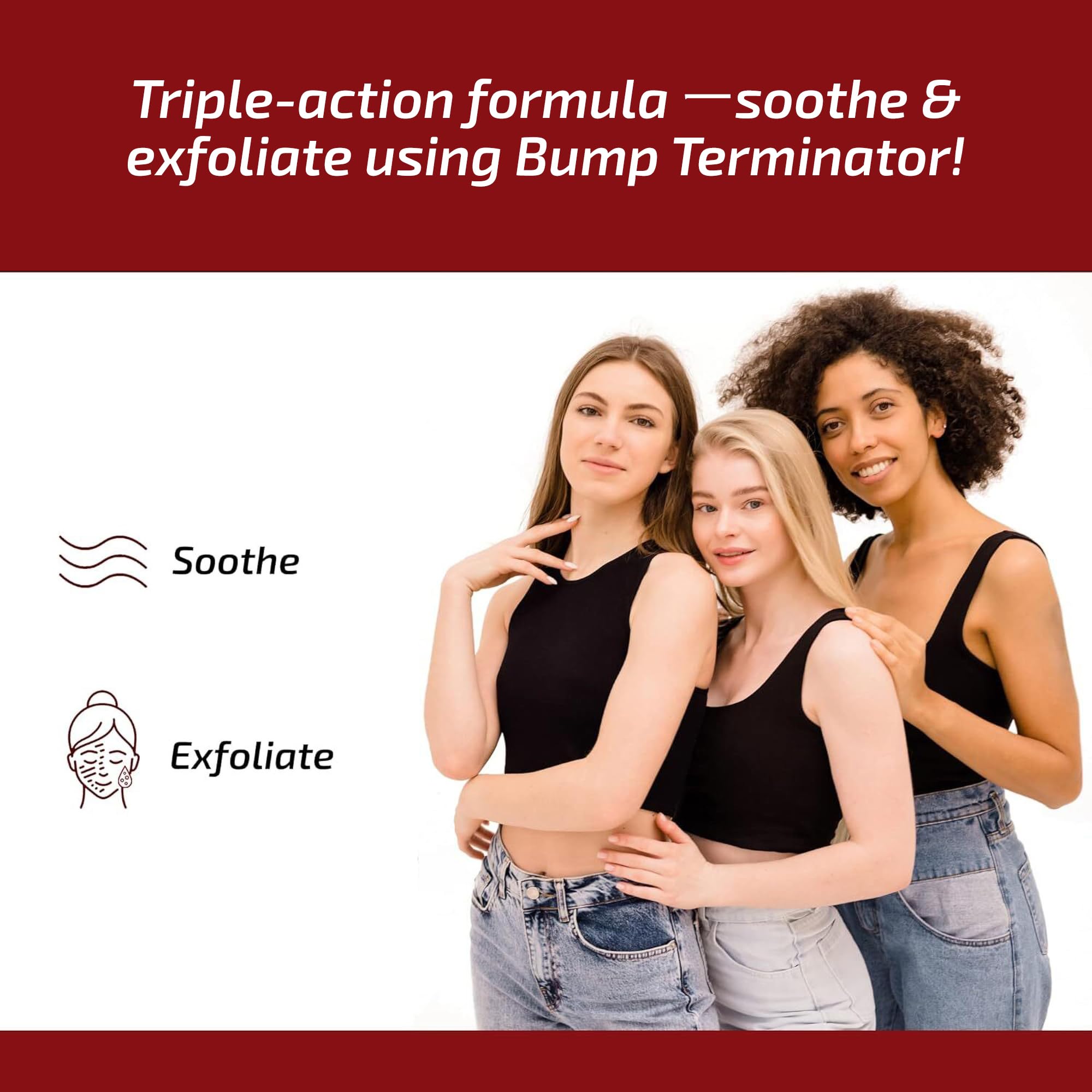BREEJ Bump Terminator ingrédients naturels pour nourrir la peau